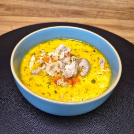 Ciorbă de pui a la grec