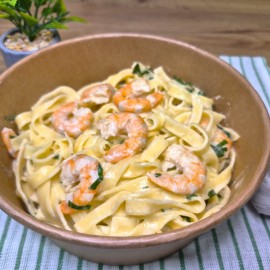 Tagliatelle ai Gamberi