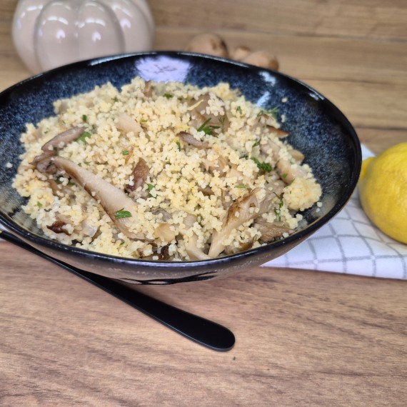 Bulgur cu ciuperci Pleurotus