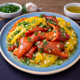 Salată de ardei copți