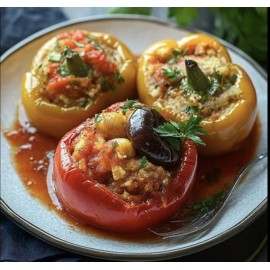 Ardei umpluți cu orez și legume